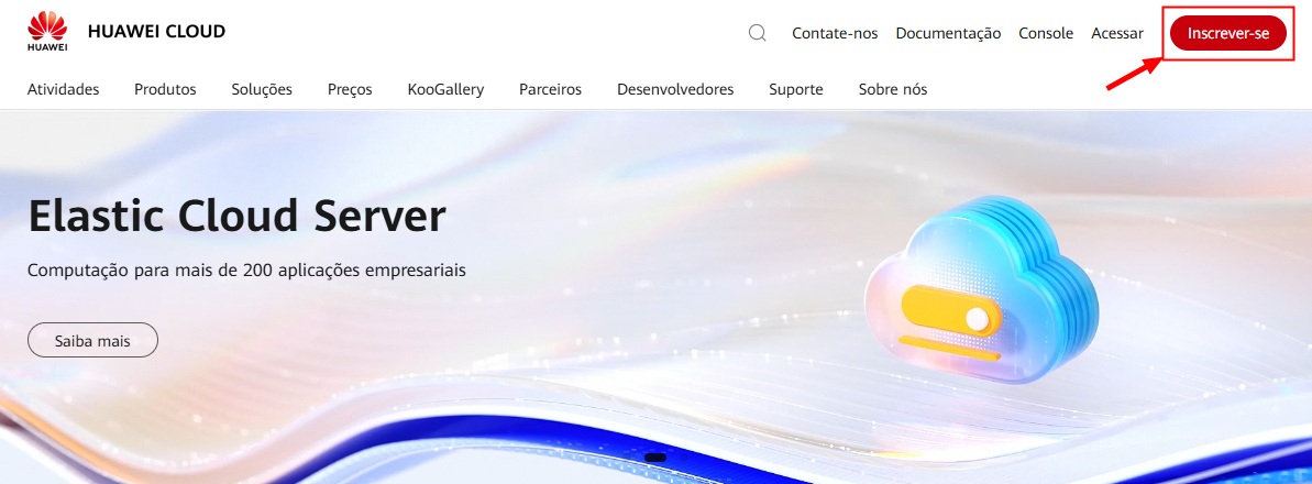 Huawei Cloud Home Page